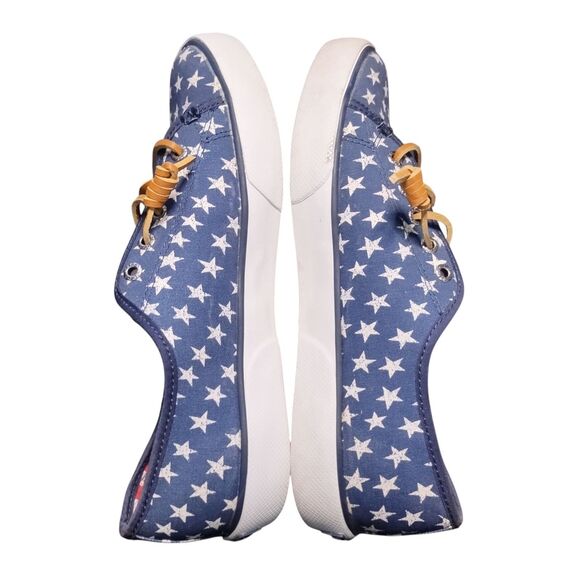 Sperry  Top-Sider 97679 Women's 9.5 Med Blue, White Stars, Red, White Stripes - Picture 2 of 12